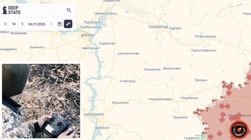 Армія рф просунулася в районі Привілля Дніпропетровської області – DeepState
